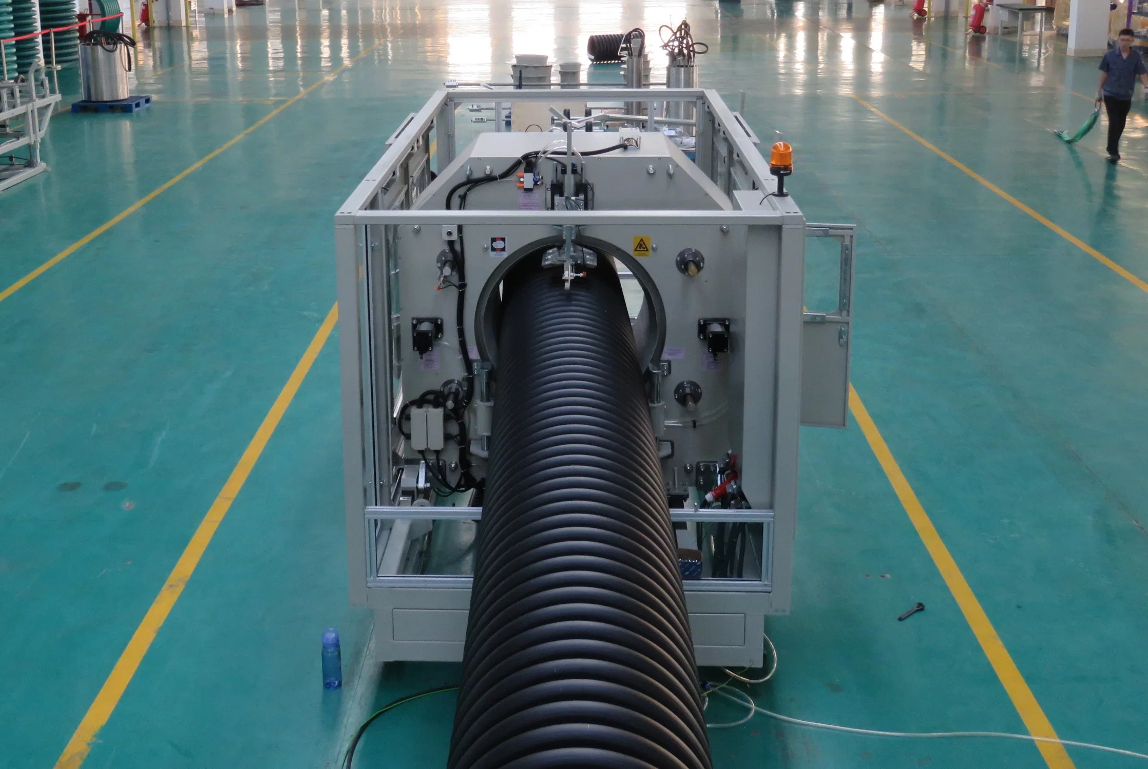 Zhongyuntech Zc-300h Automatic Chipless Cutting Machine for Double/Single Wall PVC Corrugated Pipe