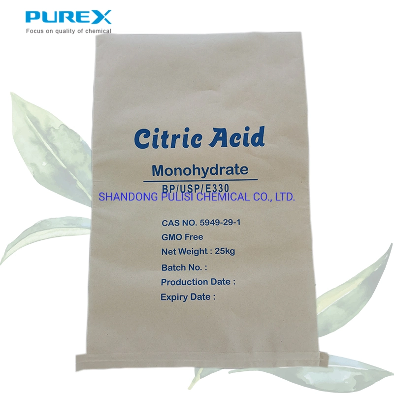 Food Grade Citric Acid Monohydrate Powder 12-40 Mesh Citric Acid