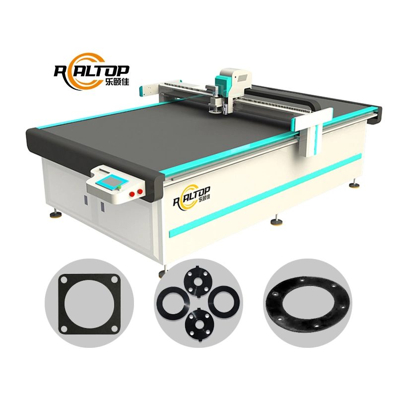 Realtop-1070 CNC Oscillating Knife V-Groove Cut CCD Cutting Machine Cardboard Corrugated Carton PVC Kt Borad Boxes with CE