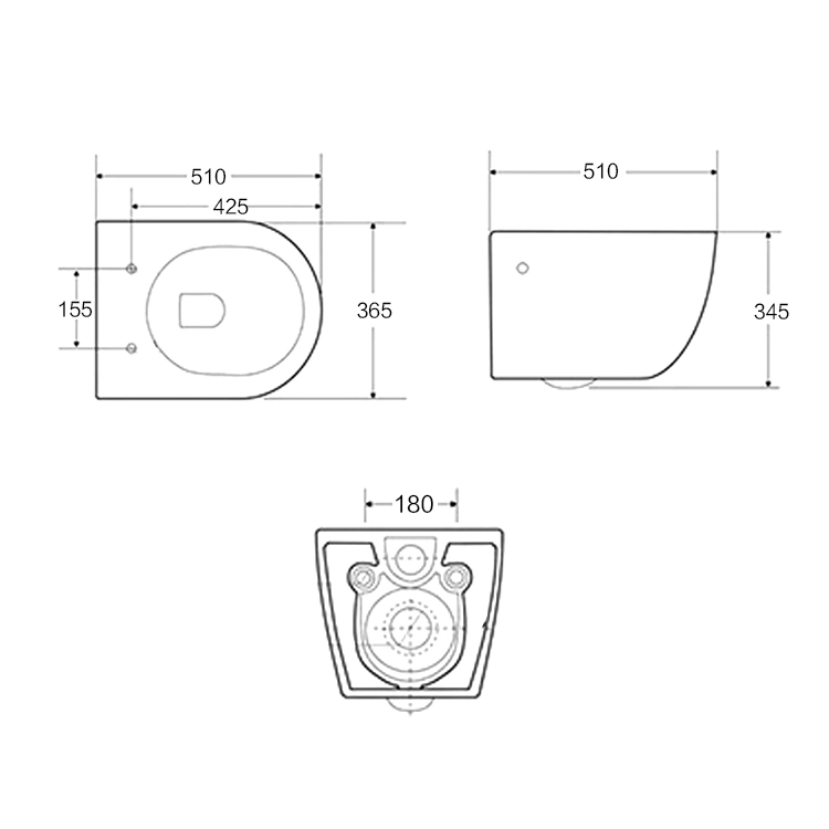 Chaozhou louças sanitárias banheiro marca d'água vaso sanitário de cerâmica parede inteligente banheiro pendurado na parede para banheiro