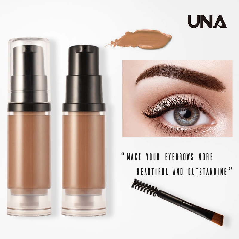 Private Label Custom Makeup Eye Brow Gel Tint 6 Colors Enhancer Waterproof Dyeing Eyebrow Cream with Brush