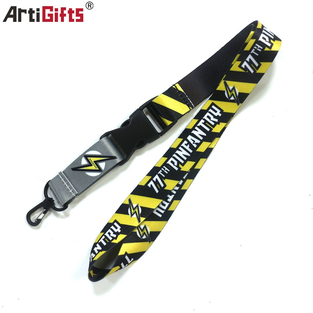 Custom Printed Polyester Heat Transfer Lanyard with Logo