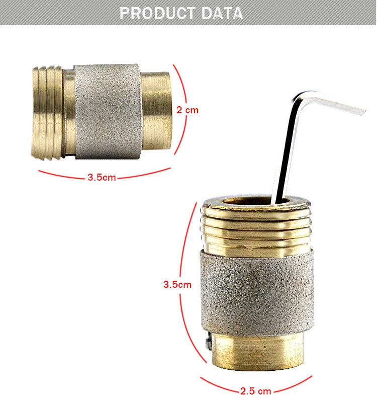 1inch &amp; 5/8pouce Helix diamants meulage standard en cuivre peu tachée vitre céramique outil abrasif Mcbl1 Mcbl58