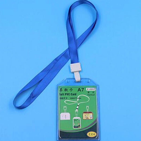 Soft PVC Working ID Badge Card Holder in Different Sizes (T-014V)