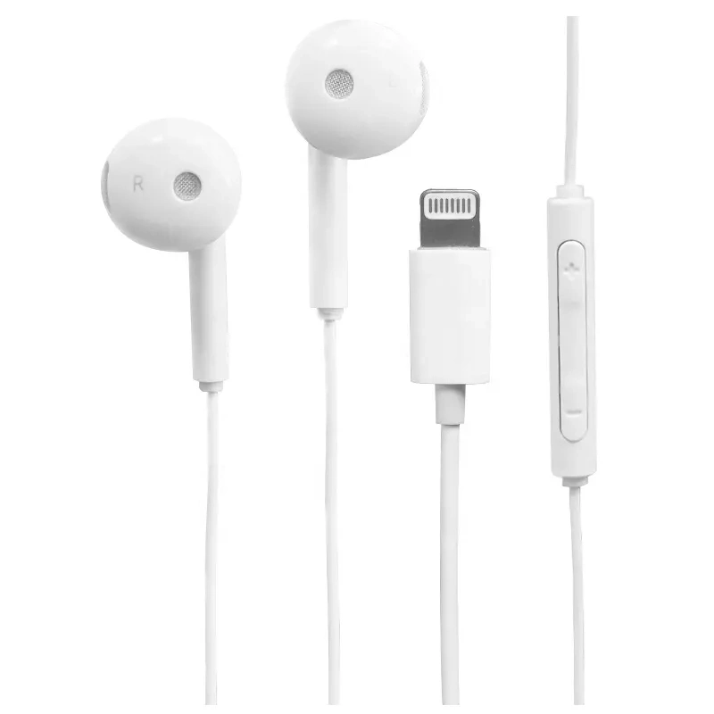 Wholesale/Supplier Mobile Phone Accessories Wired Earbuds Earpods for iPhone14 13 11 Xs Xr Series with Lightning Connector