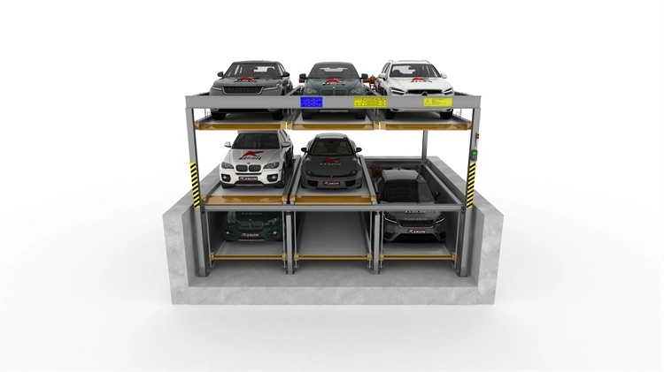 L'acier de bonne qualité de l'équipement voiture Multi-Storey Ascenseur Parking pour les sous-sol du système