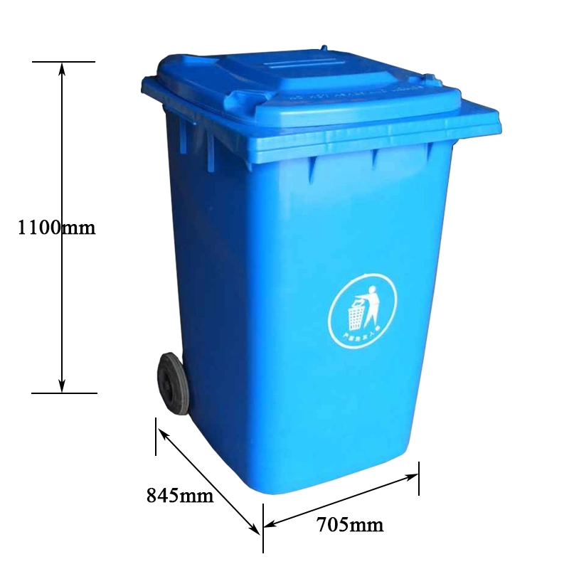 Ultrastrong Plastic Pedal Waste Bin 360L Durable Trash Cans