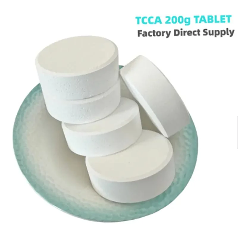 TCCA 200g Tablet 50kg tableta de cloro de tambor desinfección de piscinas Embalaje de personalización
