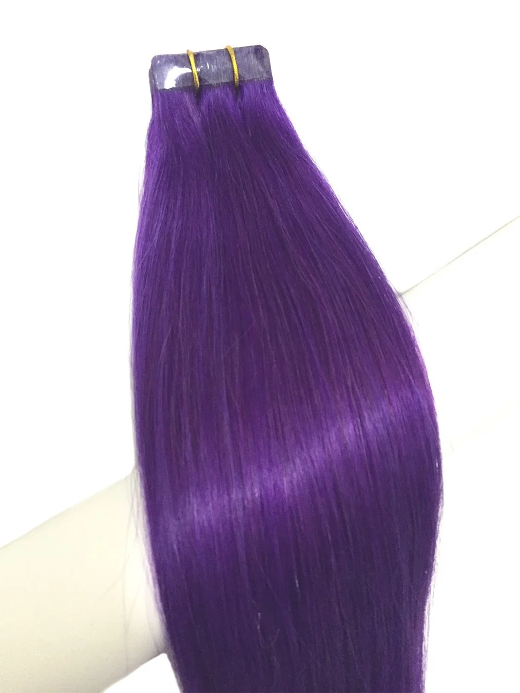 Aviva el cabello humano Virgen de la cinta en la extensión de cabello humano de 18 pulgadas 20pcs sedoso de color violeta tejiendo recto