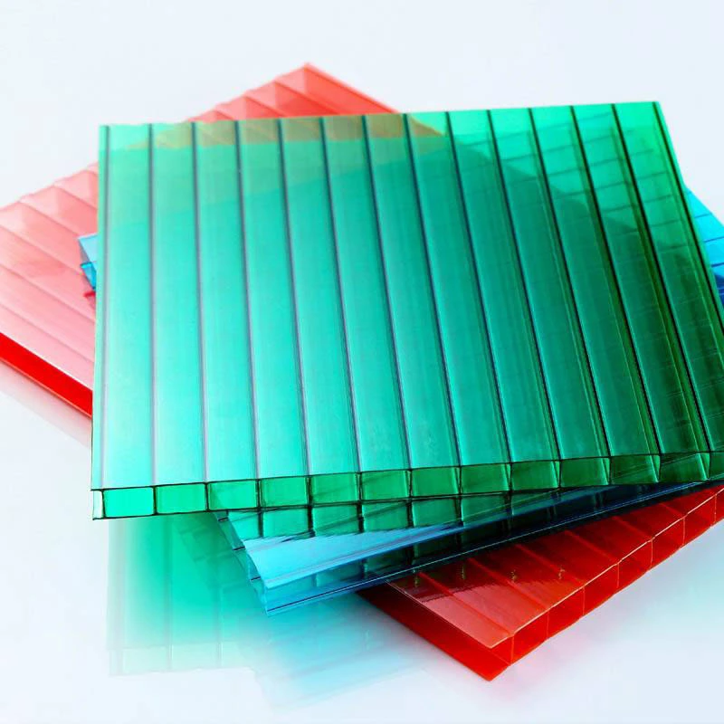 Langfang Bonai High quality/High cost performance  Transparent Polycarbonate Twin Wall Hollow PC Sheet