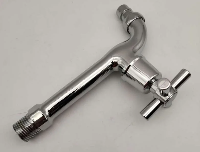 Chromed Long Body Washing Machine Water Faucet, Long Wash Machine Bibcock