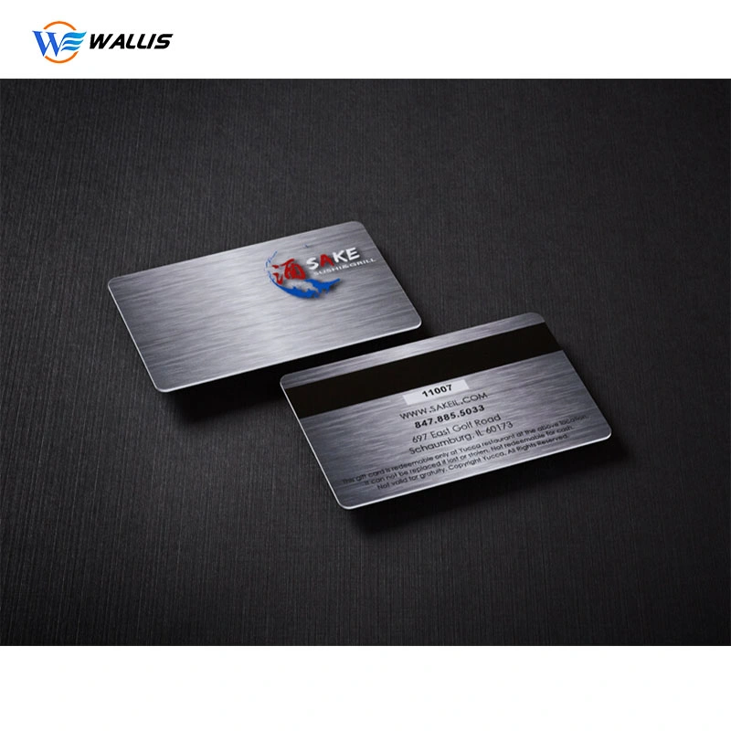 Embossing Code Glossy Offset Printing Standard Size Cr80 Printable Magnetic Stripe Polycarbonate PVC Bank Cards