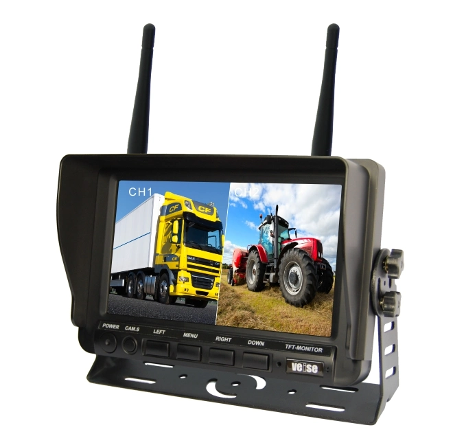 Wireless Vehicle Forklift Truck Reverse Camera Monitor System for Excavator, Reach Truck