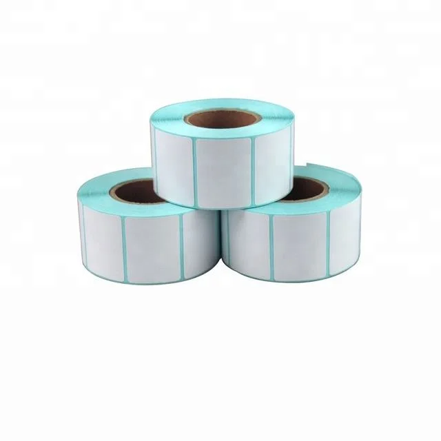 Wholesale/Supplier Blank White Direct Thermal Barcode Paper Labels Sticker Rolls for Zebra Printer