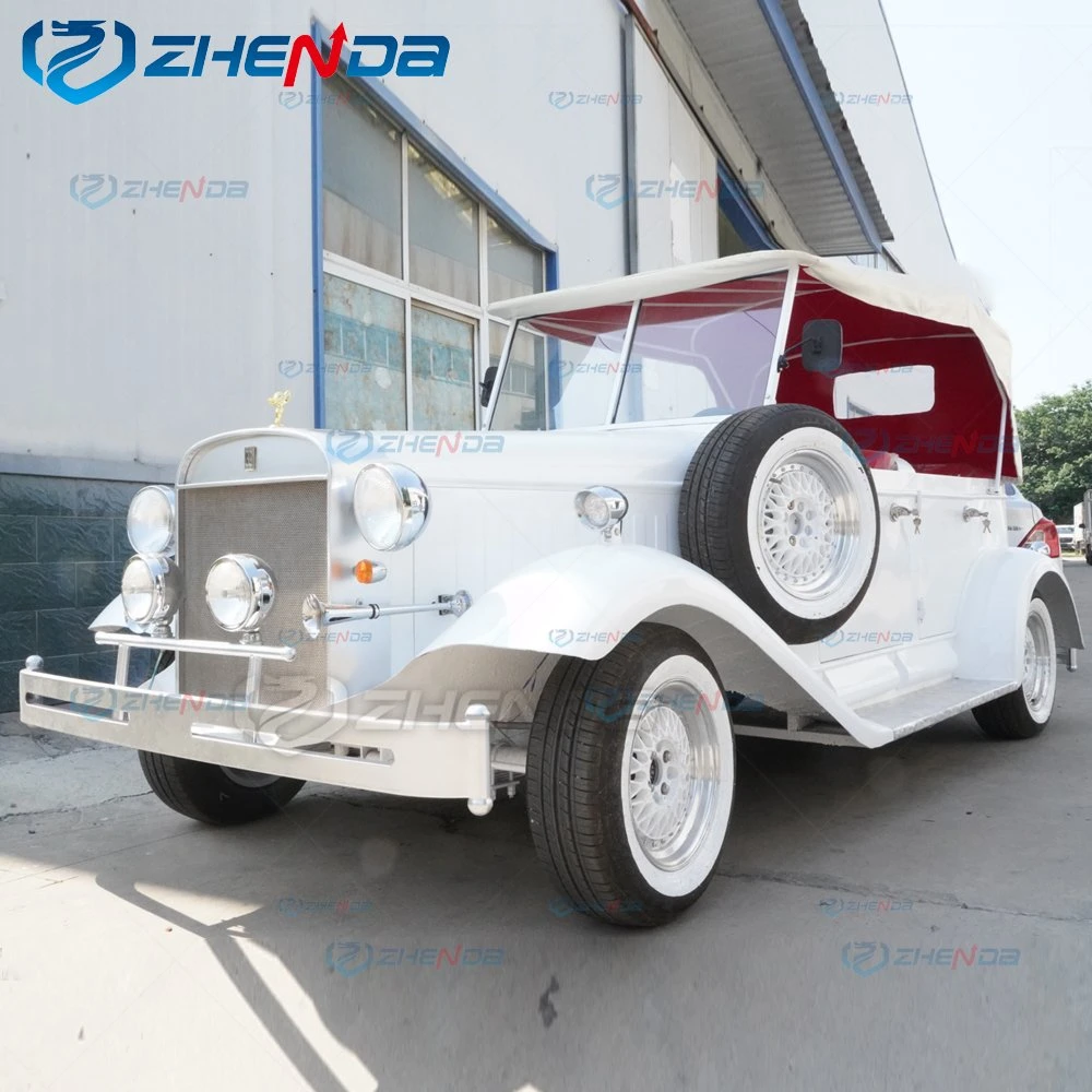 Chinese Hot Sell Tourism Vintage Style Golf Cart Electric New Classic Car Promotion