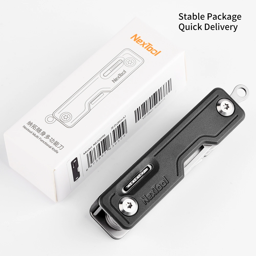 Bolso de hardware externo Nextool Faca dobrável com agulha de cartão SIM