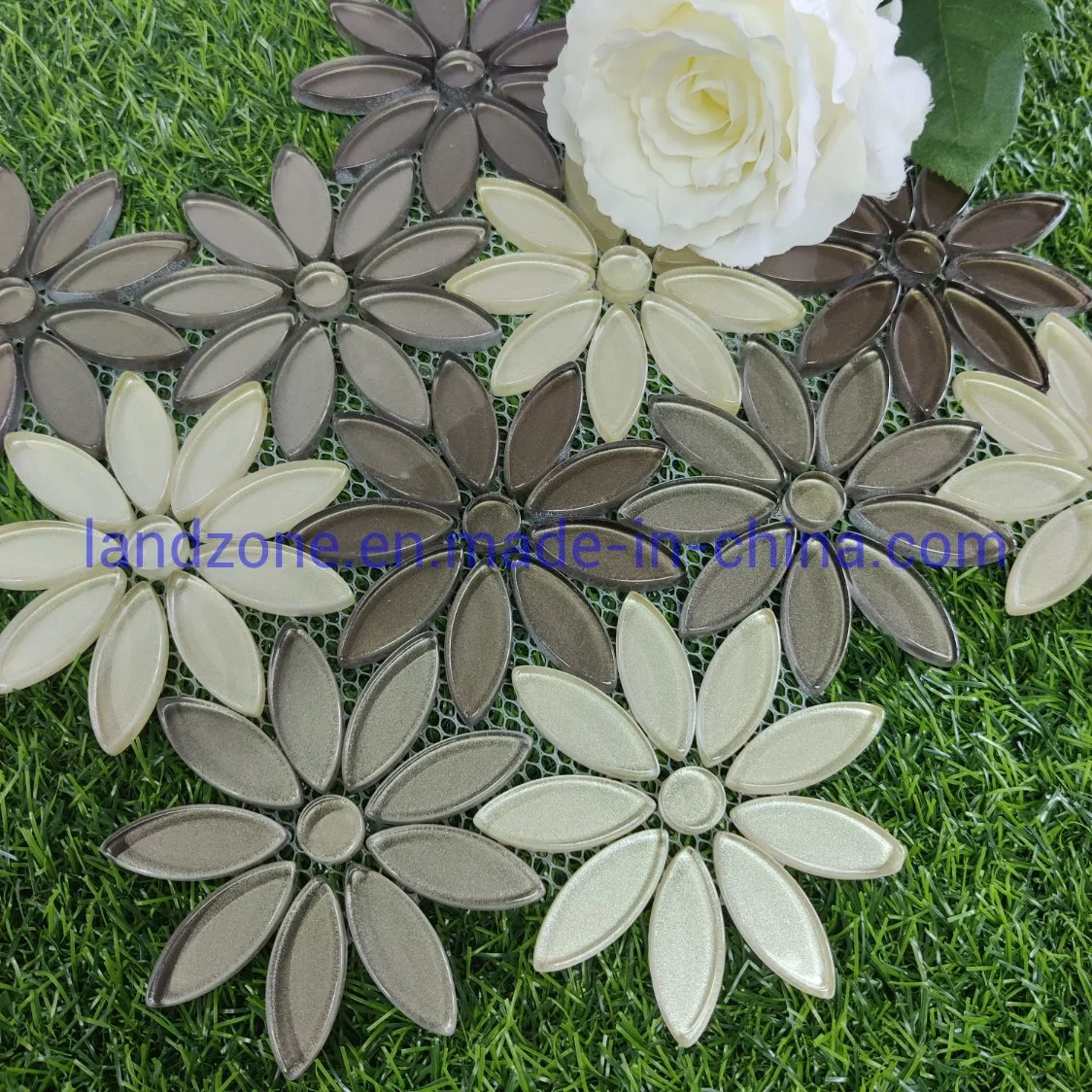 Factory Flower Crystal Mosaic Wall Decoration