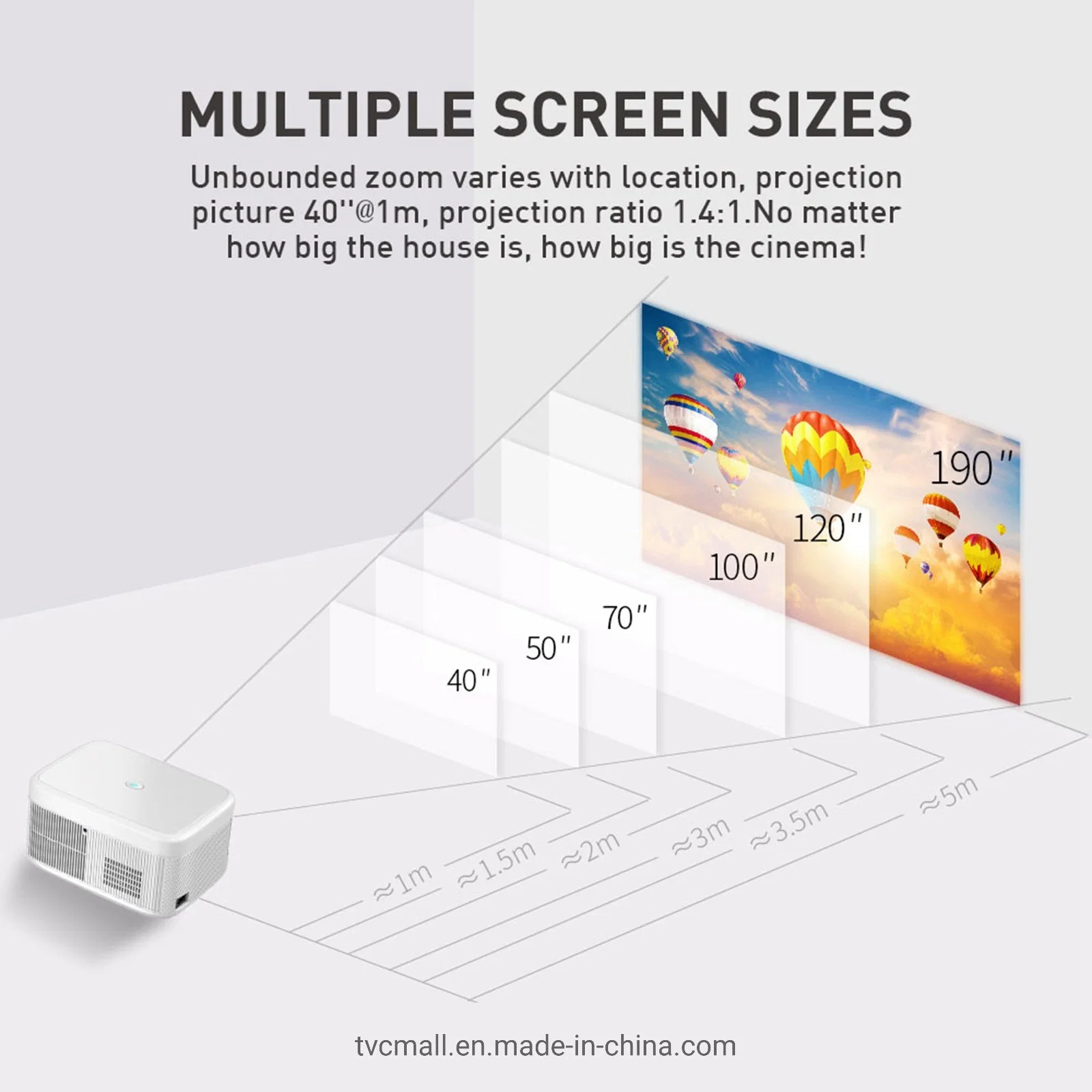 P17 2g+32g 1080P Android 9 Mobile Phone Wireless HD Electric Focus Home Theater Projector - Au Plug