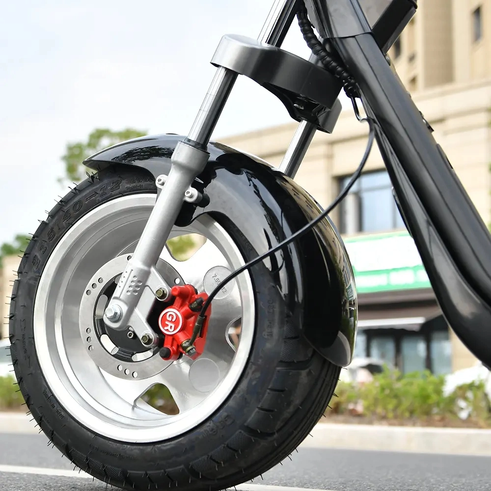 Citycoco Electric scooter de 2 rodas com pneu gordo popular 2000W 60 V CE com bateria de lítio amovível de 1500 W - 2000 W, 30 - 50 km/H, 6 - 8 h.