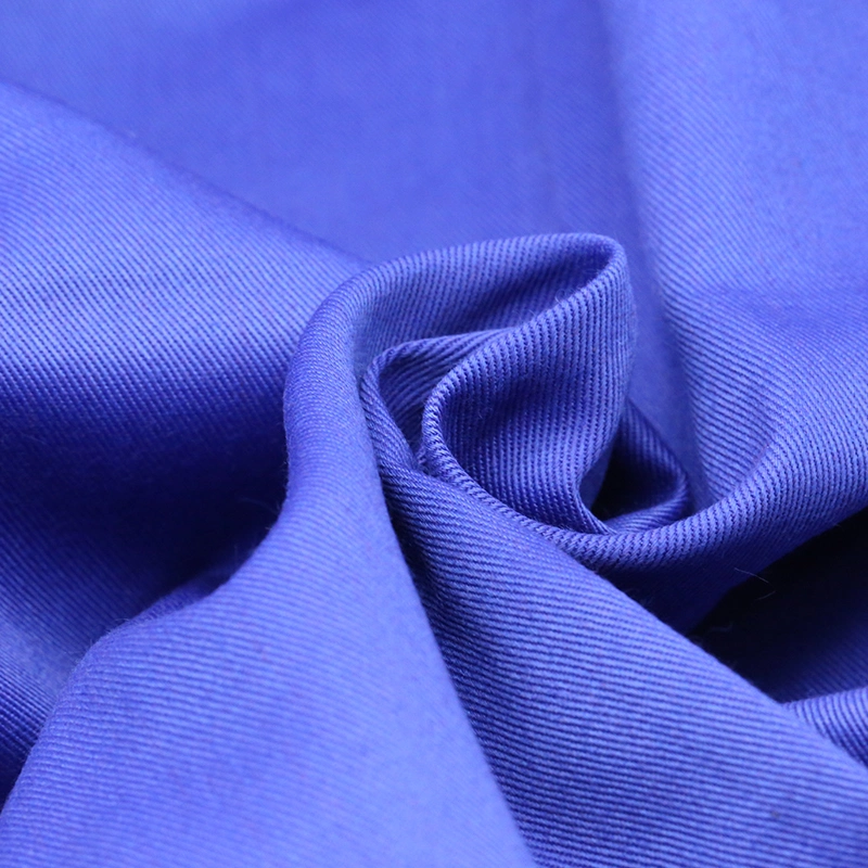 100% Cotton Woven Twill Poplin Plain Roll Garment Fabric Textile for Jaket Materials