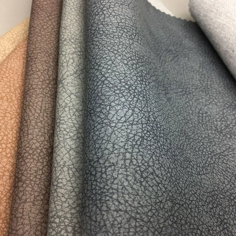 Wet PU High quality/High cost performance  Faux Synthetic Leather for Sofa Chair -S108