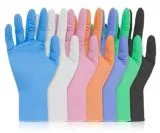 Anti-Scratch Protective Rubber Latex Nitrile Examination Disposable Nitrile Gloves Textured Non-Sterile