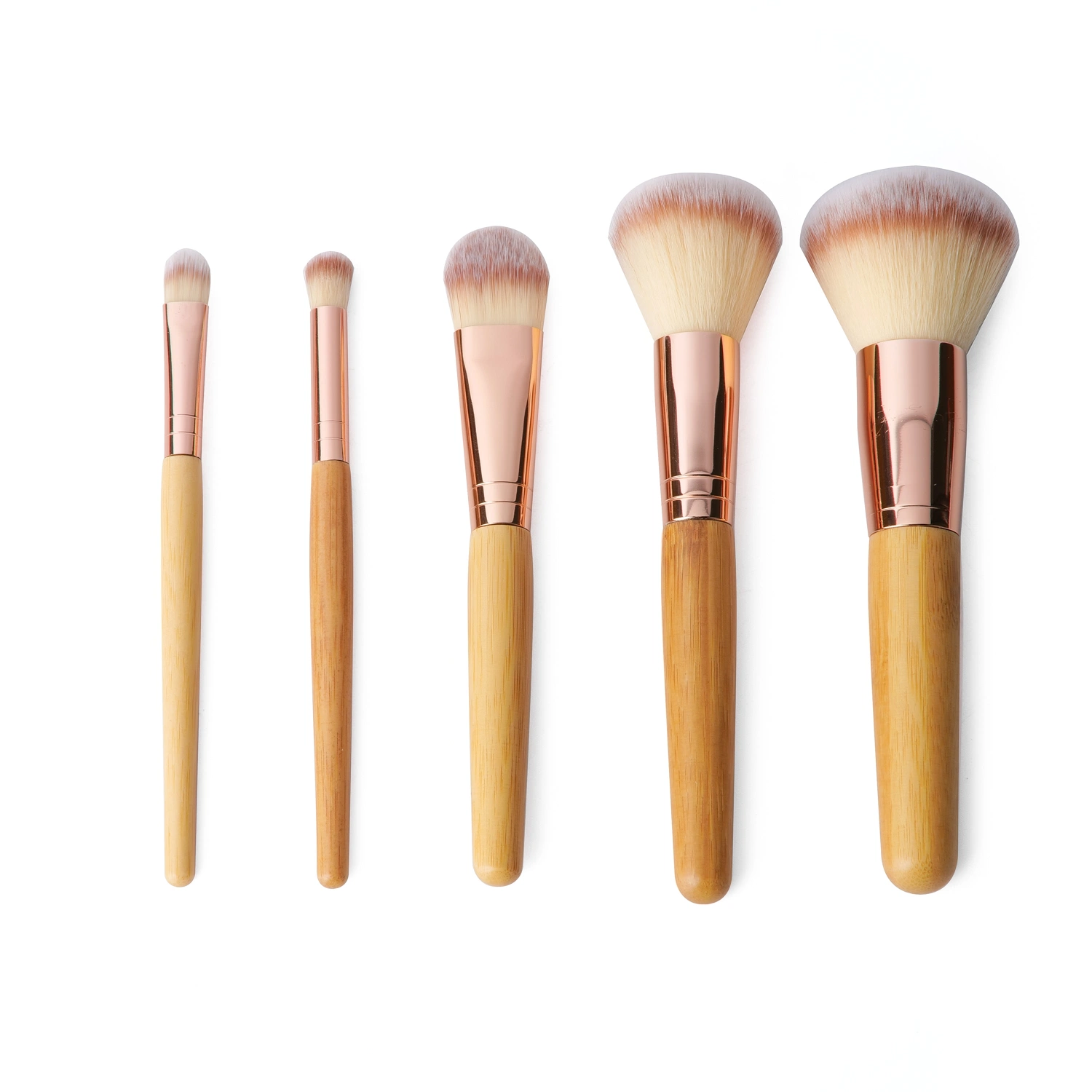 Beauty Bamboo Handle Makeup Brushes Custom Logo Foundation Cosmetics Brush