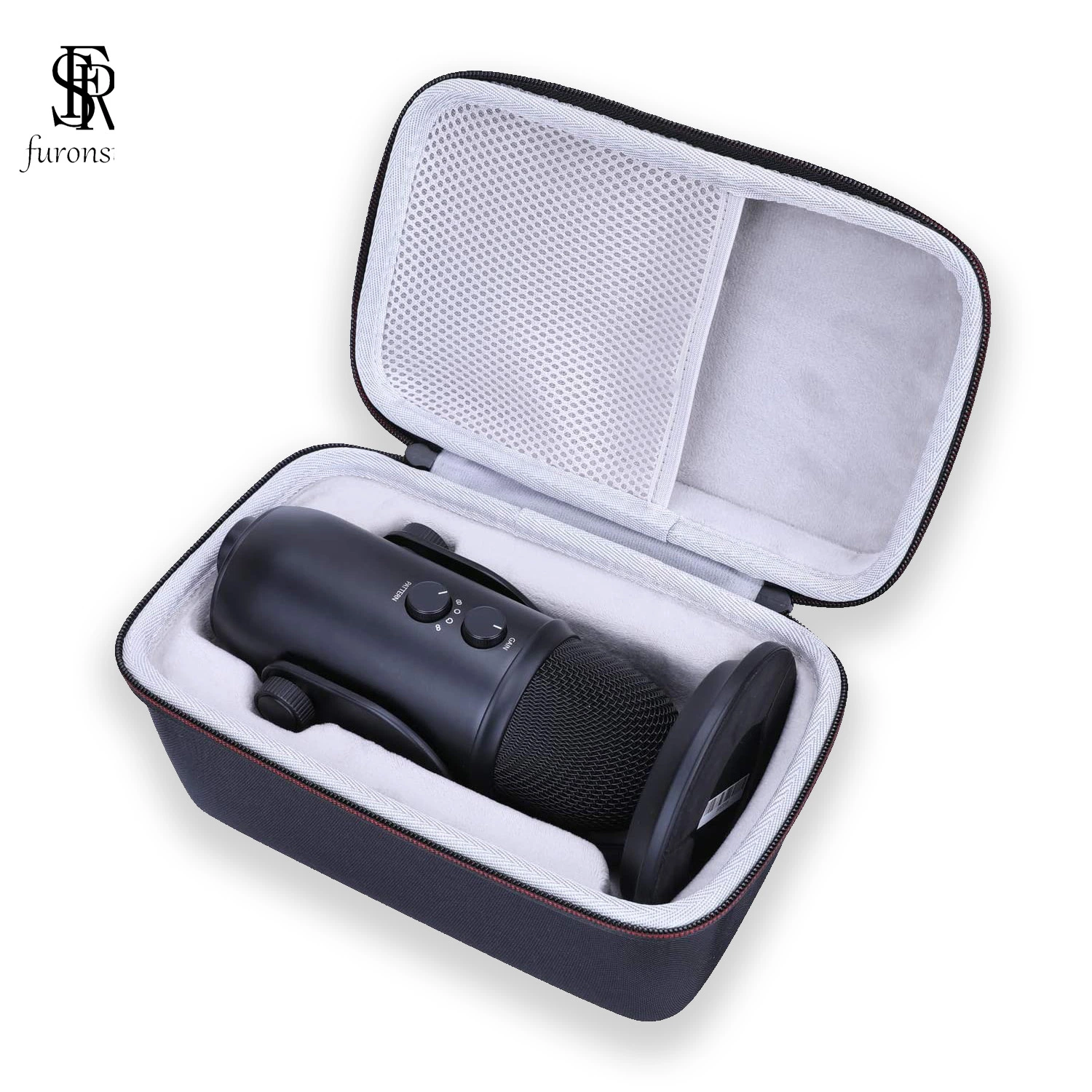 Durable Heavyweight Portable EVA Hard Microphone Carrying Case Bag Holder