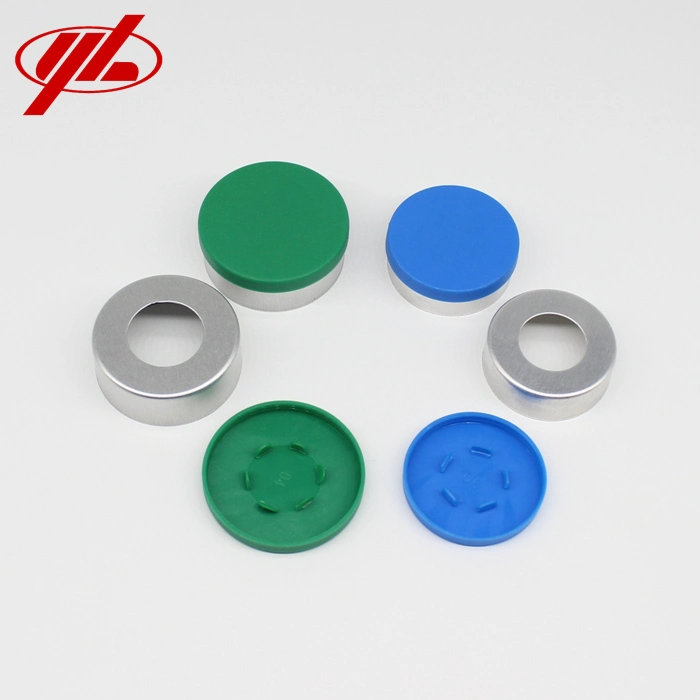 13mm 20mm 32mm Pharmaceutical Injection Aluminum Plastic Combination Flip off Crimp Vial Cap