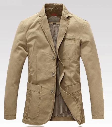 Wholesale/Suppliers OEM Latest Design Men&prime;s Autumn Business Casual Outdoor Washed Cotton Jacket