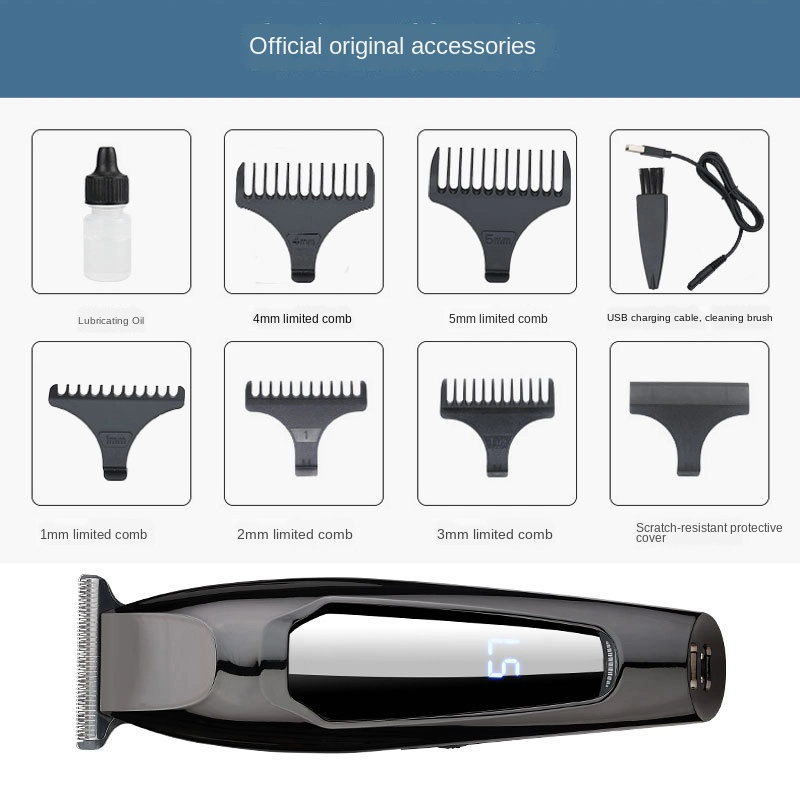 Новый ЖК-телевизор Digital Clipper Electric Clipper Hair Salon Special Поставщики ковриков для мелкого толкающего бруска