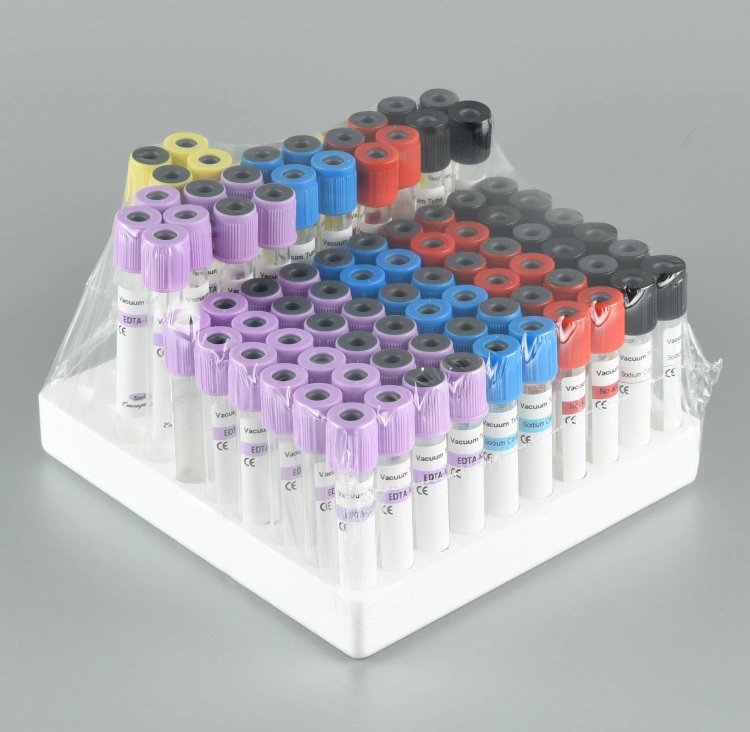 Single Use Vacuum Blood Collection Tubes 10ml Vacuum Blood Collection Tubes Plain Tube