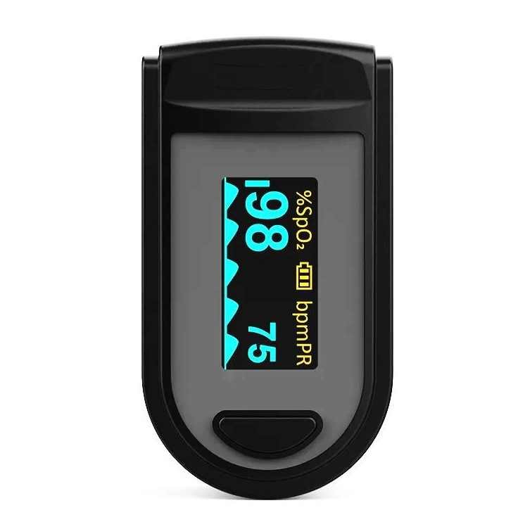 Fingertip Pulse Oximeter, SpO2 Blood Oxygen Saturation Monitor with Heart Rate Measurement