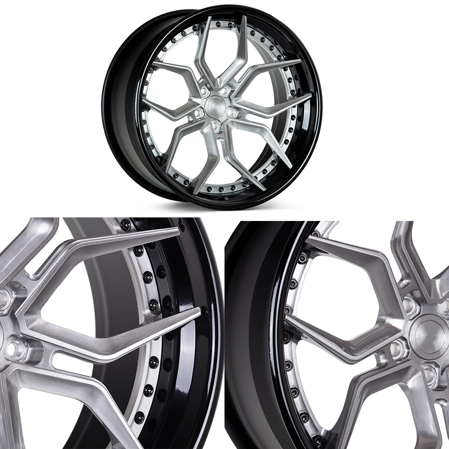 OEM Custom Whoesales Aluminum Alloy Forged Color Auto Rims 1/2-Pieces 18-24 Inch Wheel Passenger Car Wheels 5 Hole Rim off Road Wheels Chrome Wire Wheels