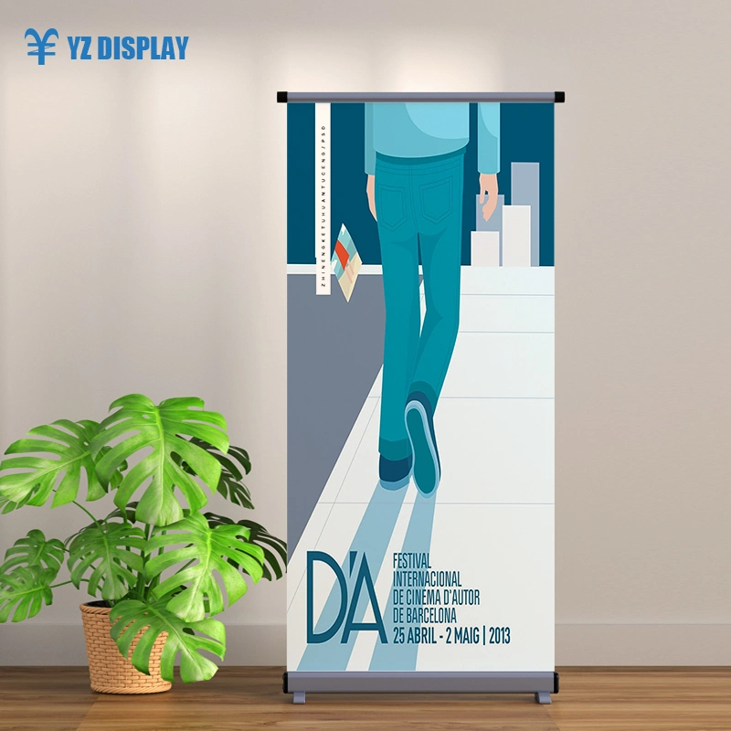 Papel de aluminio portátil para pancartas papel de pancartas Arriba Banner Stand