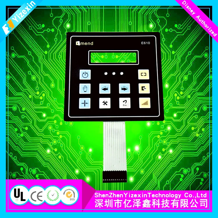 Custom-Made&#160; Membrane Switch with 2.54mm Female Connector