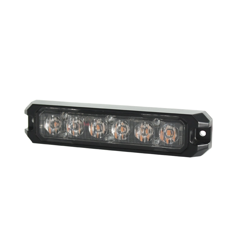 Luz estroboscópica de montaje superficial de LED ámbar púrpura 18W Seguridad de emergencia Luz de advertencia intermitente para vehículos Patrol camiones de bomberos