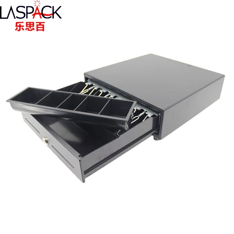 High quality/High cost performance  Electronic Big Cash Drawer Supermarket 330 4bills 4coins Rj11 12V Metal Tray Cash Register Drawer