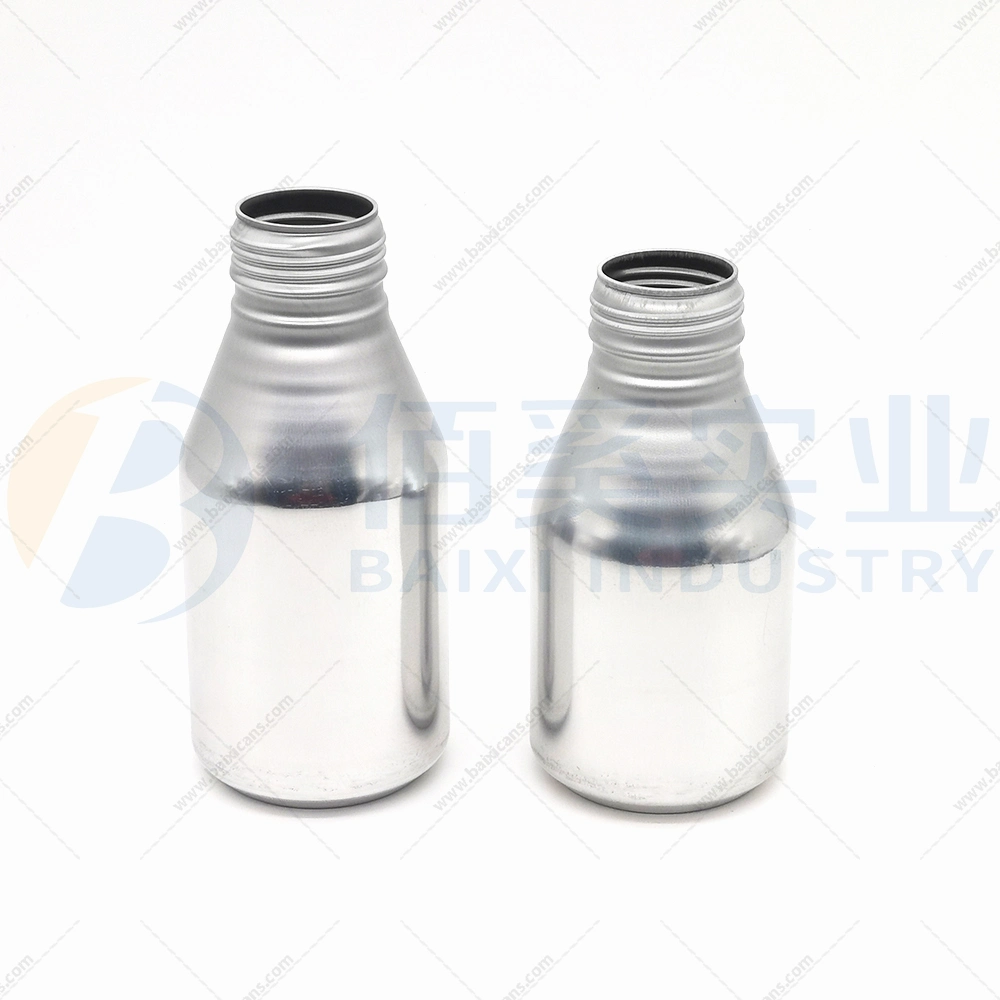 Botellas de aluminio de 330 ml de agua mineral vino