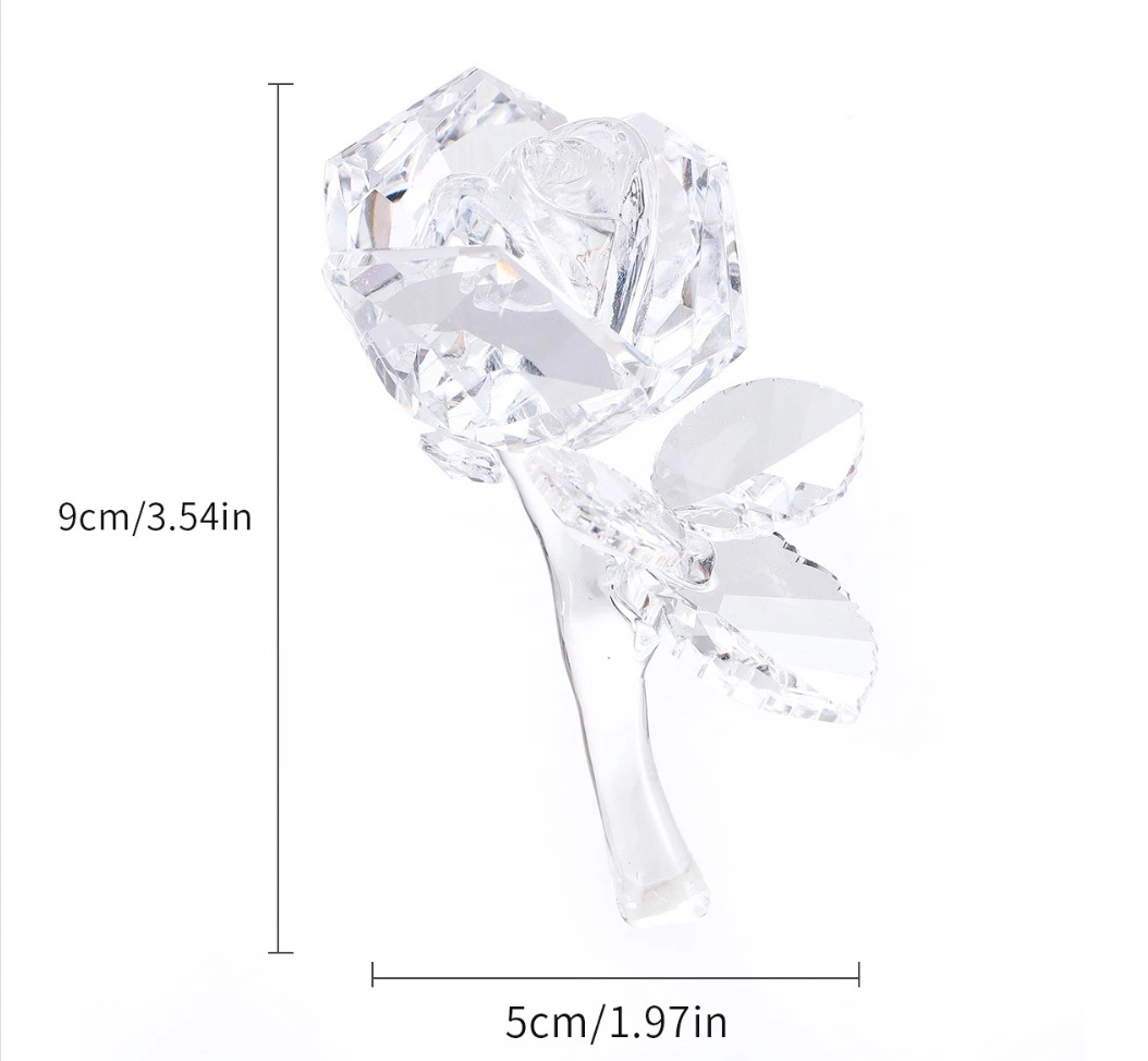 Wholesale/Supplier High quality/High cost performance  New Design Clear Glass Flower Crystals Craft