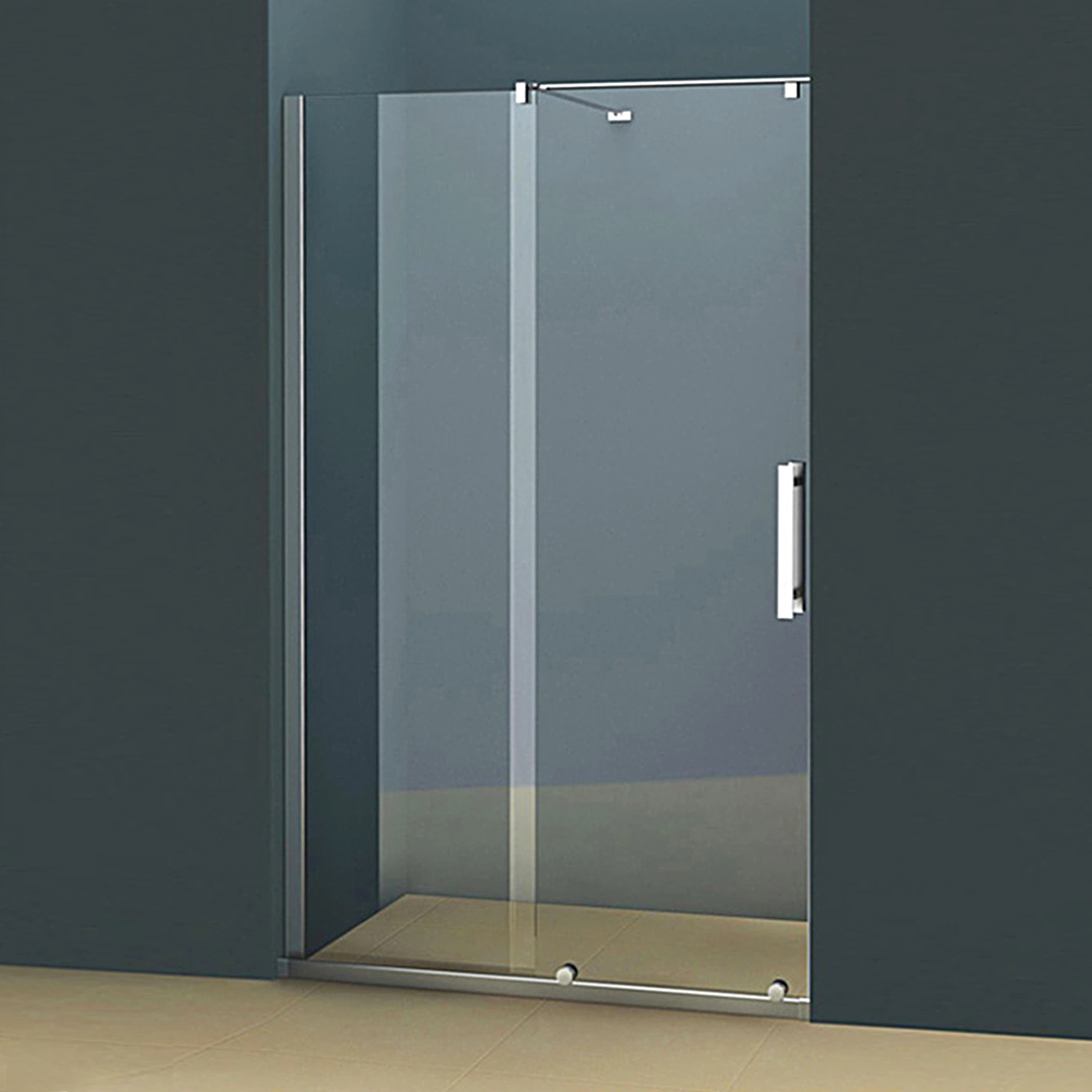 Luxury Tempered Glass Shower Door Fashion Simple Bathroom Enclosure (KP11B)