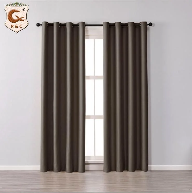 High Quality Curtain Fabric Hotel Solid Color Blackout Curtains