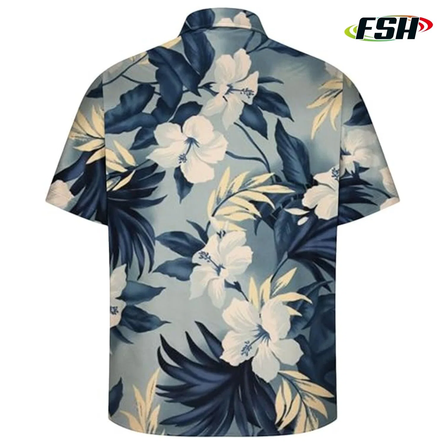 Floral Print Custom Cheap Price Fashion Summer Beach Shirts Vacation Polo