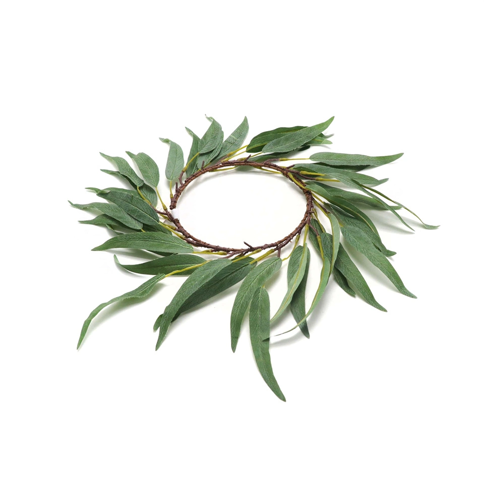 Wreath de hojas de Oliva Artificial al por mayor para decoraciones de Navidad decoraciones Colgantes En ventanas y puertas