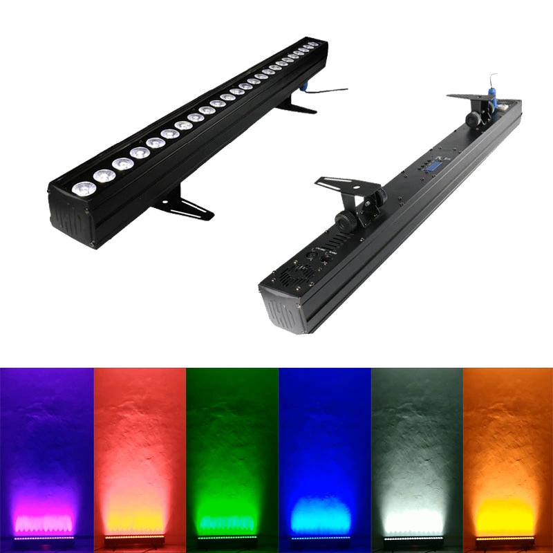 15W X 24PCS Rgbwauv 6in1 LED Indoor Bar Stage Lighting