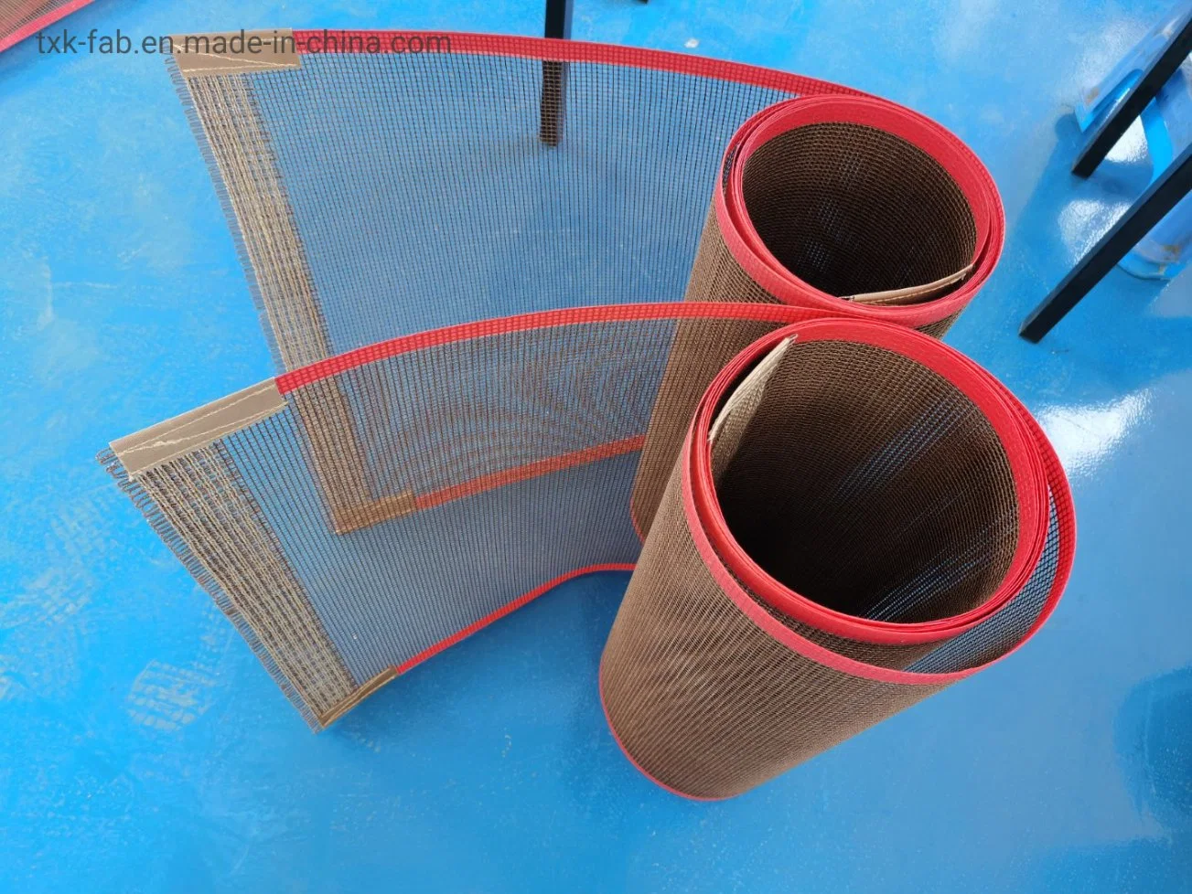 PTFE Fabric PTFE Mesh Conveyor Belt for Screen Printing Machine