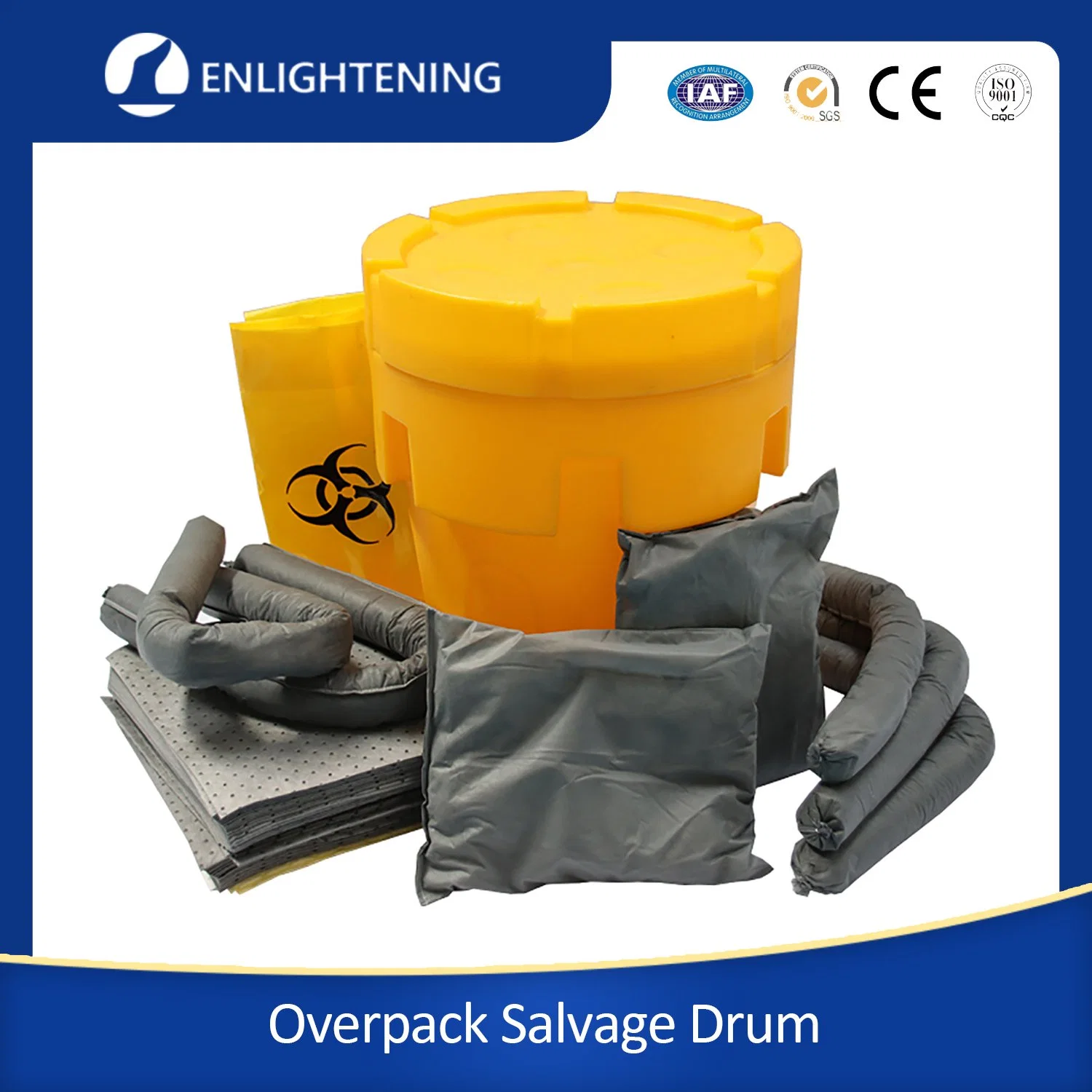 IBC Container Spill Pallet 95 Gallon Overpack Salvage Drum Spill Cabinet Spill Prevention Kits for Chemical Industry