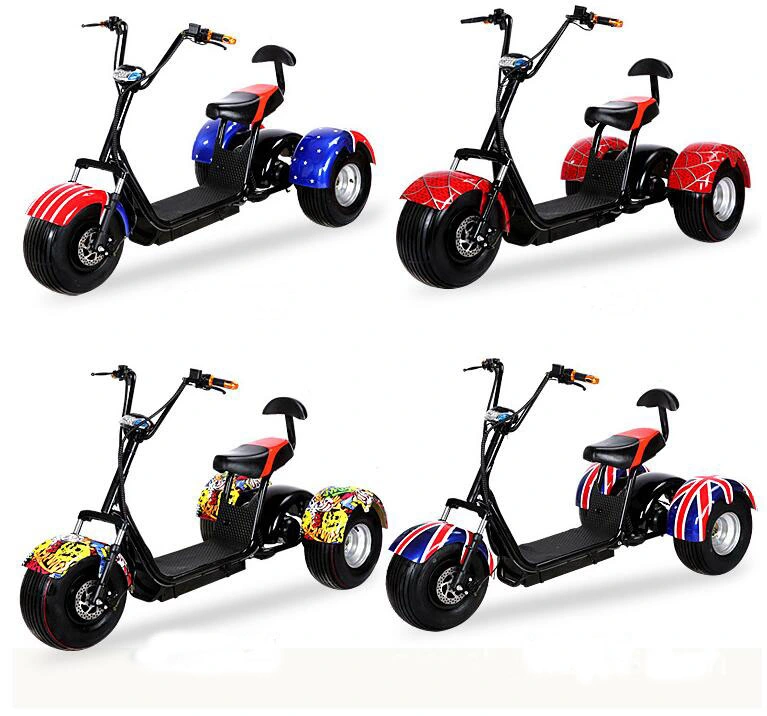 48V 60V 12ah 20ah Fat Tire Electric Scooter Bike Bicycle Citycoco Battery Electric Bicycle 1500W 2-3wheels