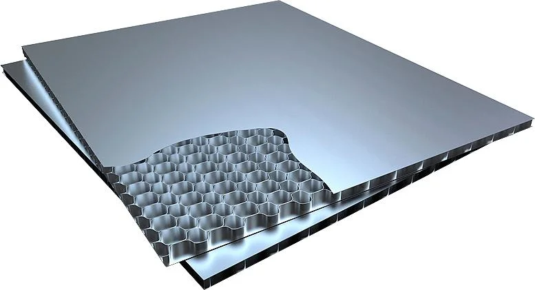 Sistemas de pared exterior de piedra con paneles de sándwich de núcleo de panal de aluminio