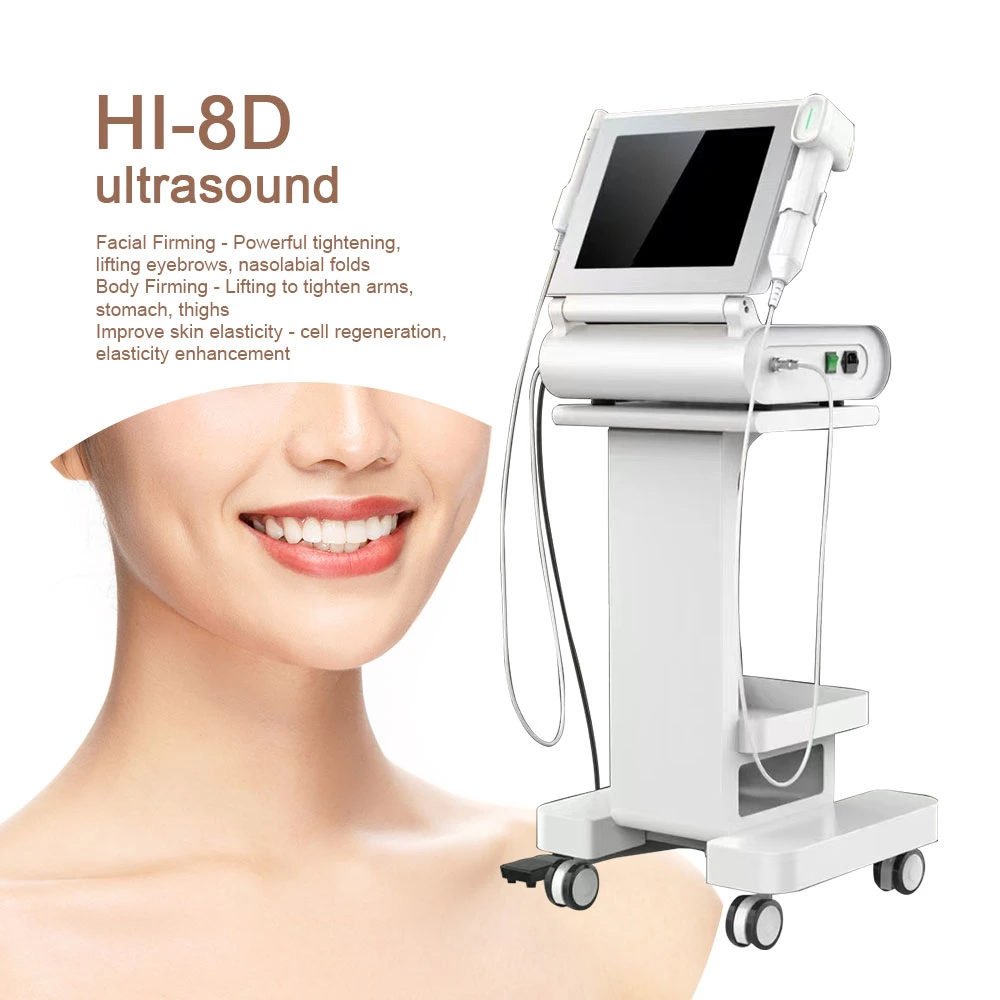 8d Hifu Face Lifting High Intensity Focused Ultrasound Machine Skin Tightening